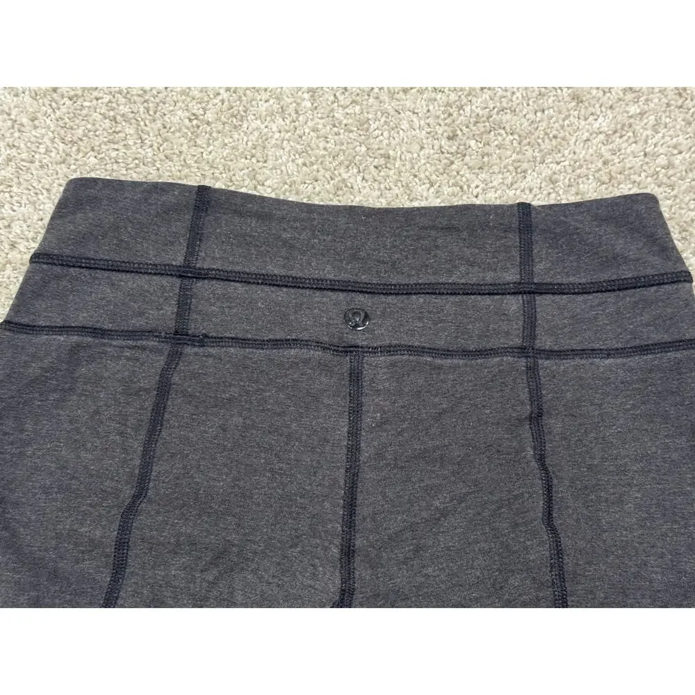 Lululemon Skinny Groove Pant Full-On Luon Yoga Leggings Size 2 Gray